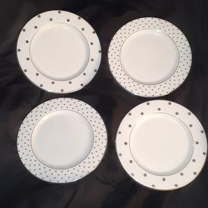 Kate Spade Larabee Road platinum tidbit plates